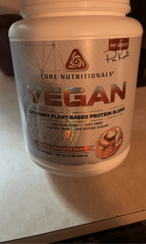 Core Nutritionals Frosted Cinnamon Bun Vegan Gourmet Protein Blend