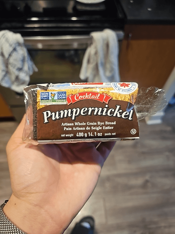 Cocktail Pumpernickel Artisan Whole Grain Rye Bread