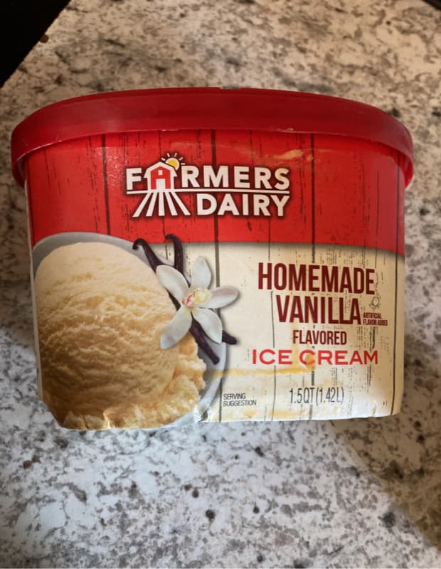 Farmers Dairy Homemade Vanilla Flavored Ice Cream