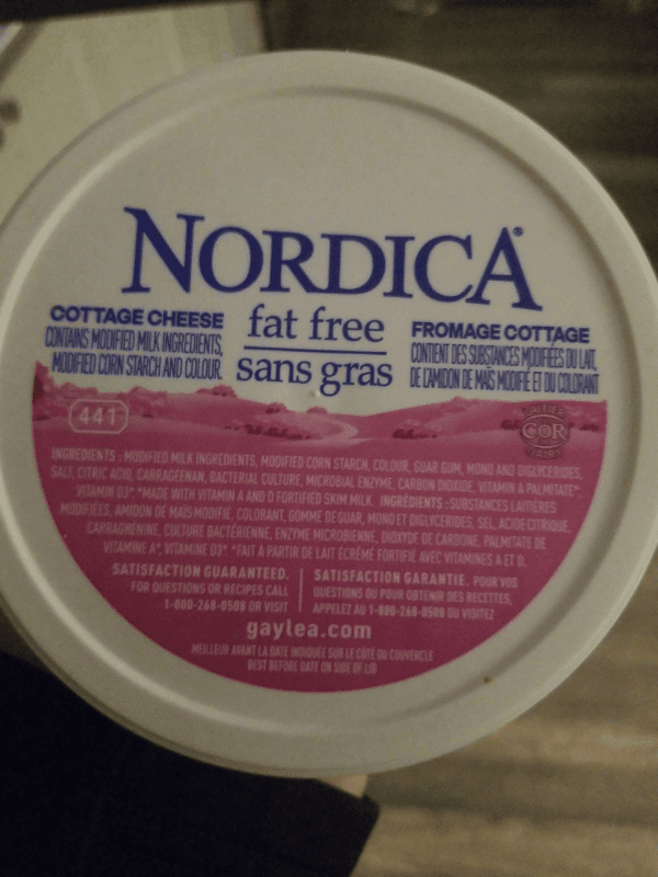Nordica Fat Free Cottage Cheese