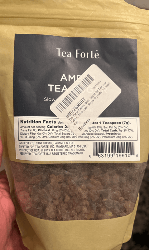 Tea Forte Amber Rock Sugar For Tea And Coffee