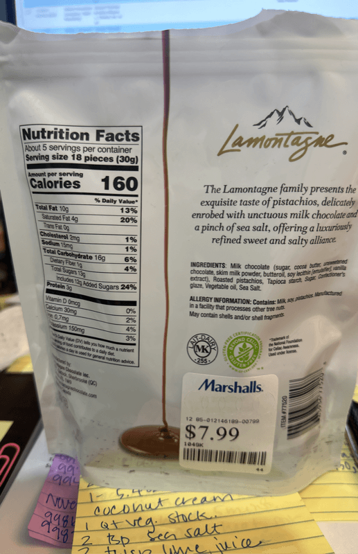 Lamontagne Sea Salt Pistachios Milk Chocolate