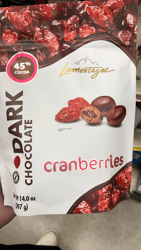 Lamontagne Dark Chocolate Cranberries