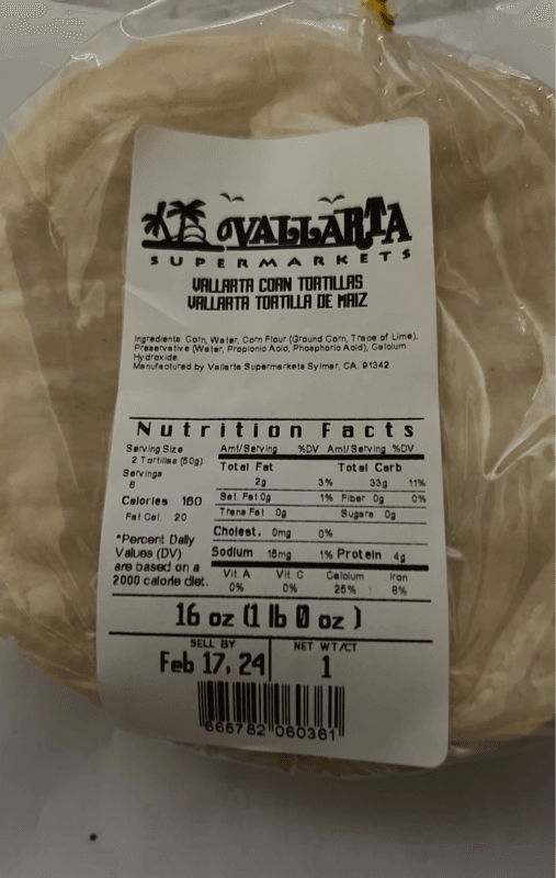 Vallarta Supermarkets Vallarta Corn Tortillas