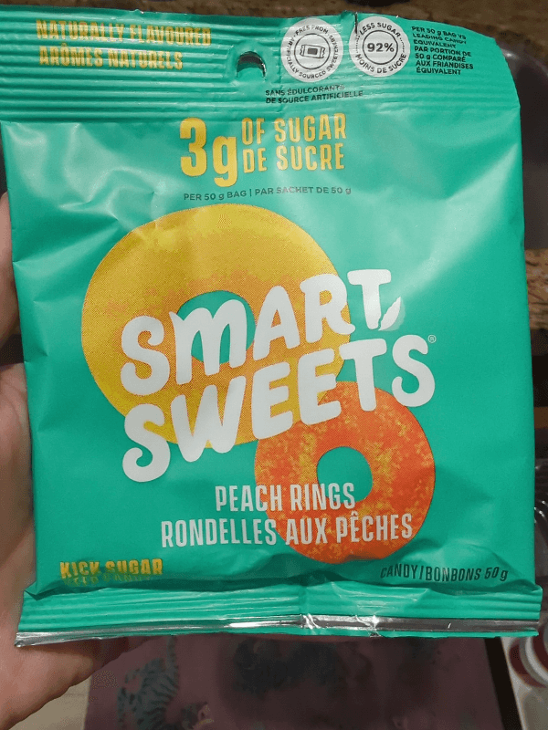 Smart Sweets Peach Rings Candy
