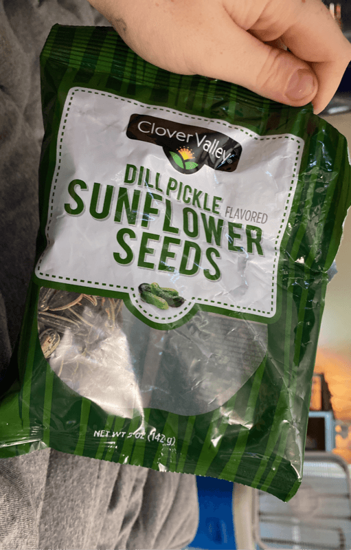 Clover Valley Dill Pickle Flavored Sunflower Seeds