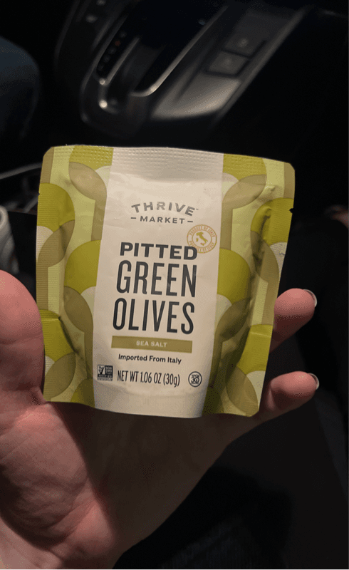 Thrive Market Sea Salt Pitted Green Olives