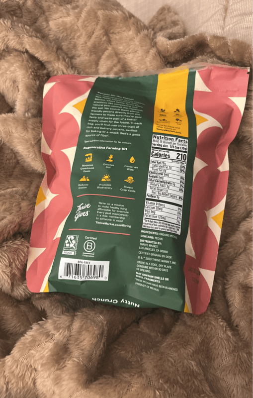Thrive Market Organic Raw Pecan Halves