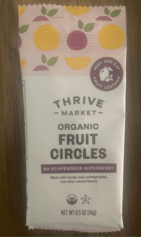 Thrive Market So Stupendous Superberry Organic Fruit Circles