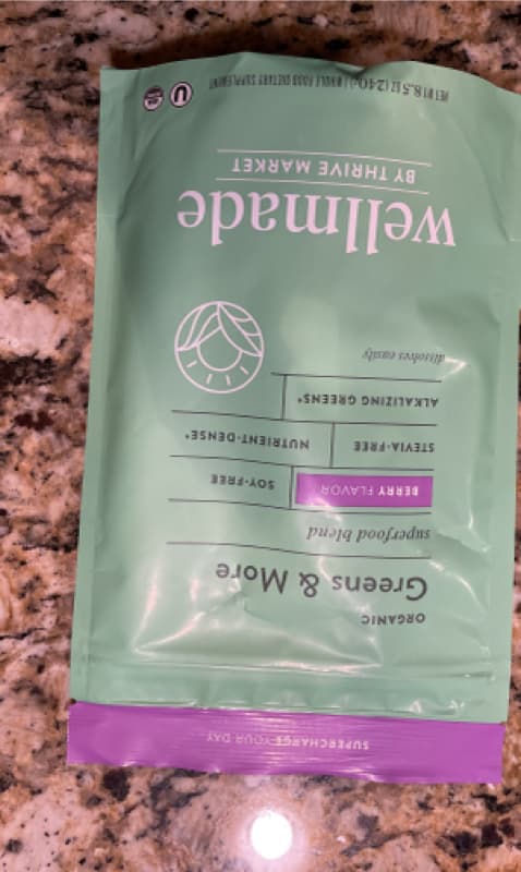Wellmade By Thrive Market Organic Greens & More Berry Flavor Superfood