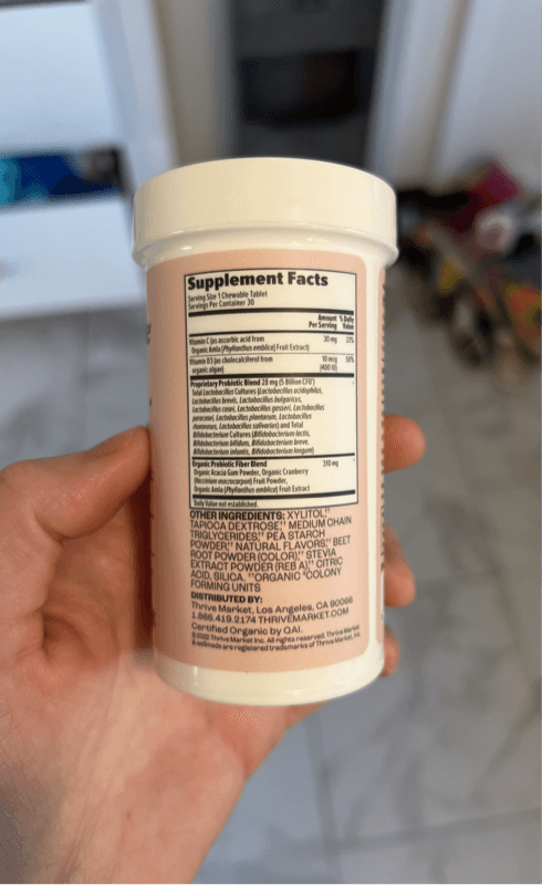 Wellmade By Thrive Market Very Berry Flavored Organic Kids Chewable Probiotic