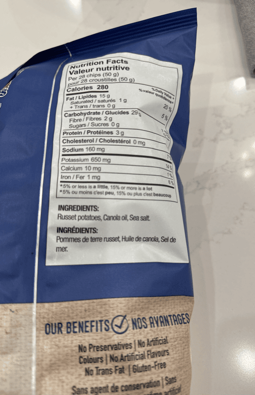 Covered Bridge Crinkle Cut Sea Salt Potato Chips