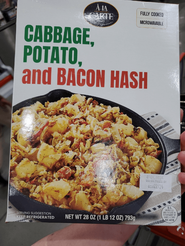 A La Carte Cabbage, Potato, And Bacon Hash
