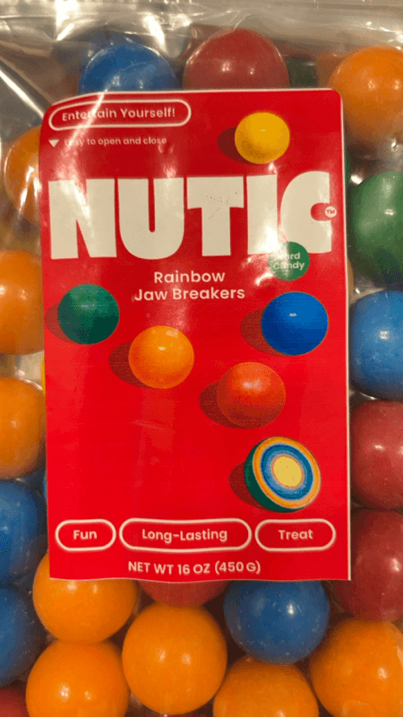 Nutic Rainbow Jaw Breakers Hard Candy