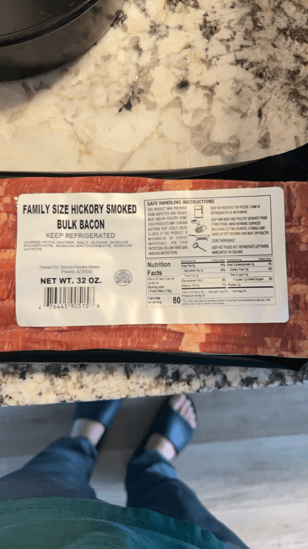Sprouts Farmers Market Family Size Hickory Smoked Bulk Bacon