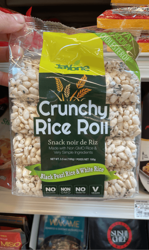 Jayone Crunchy Rice Roll Black Pearl Rice & White Rice