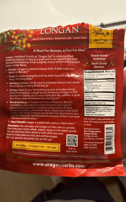 Ron Teeguarden Dragon Herbs Longan