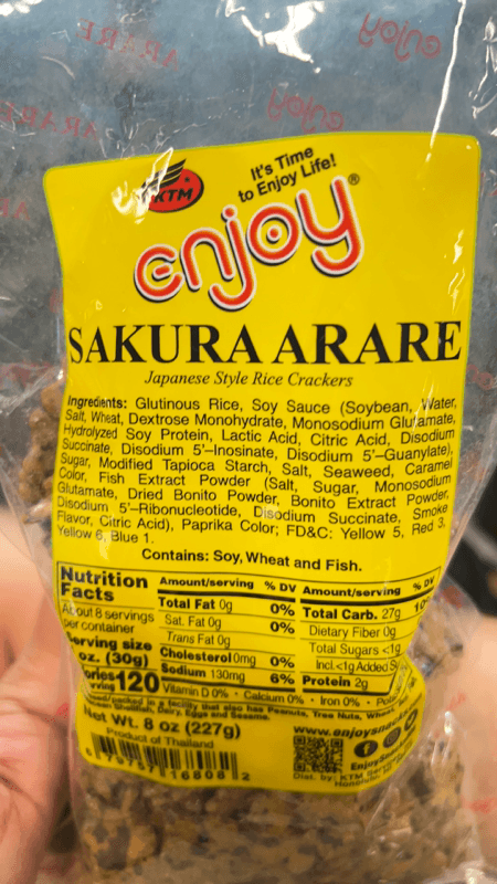 Enjoy Snacks Sakura Arare Japanese Style Rice Crackers