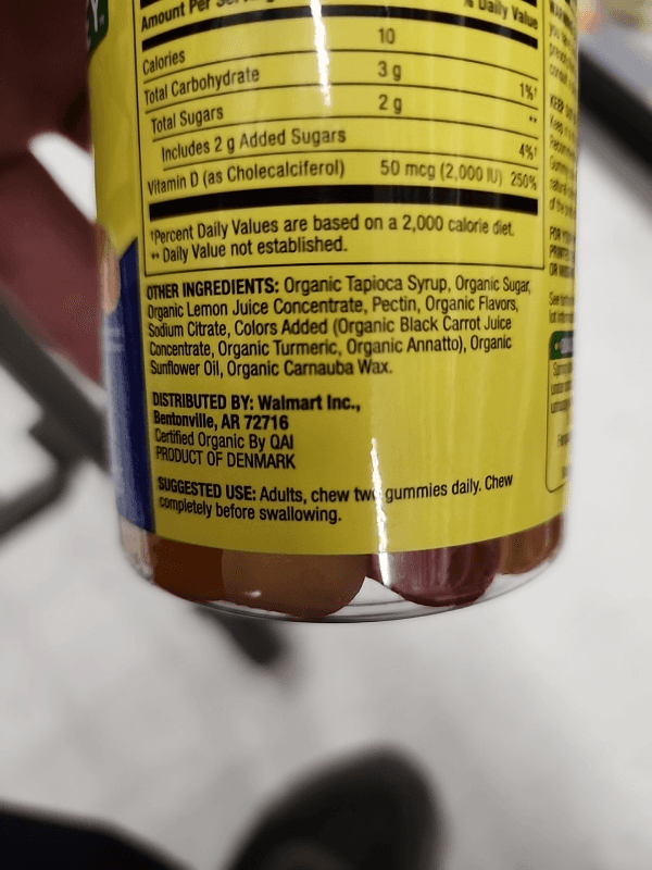 Spring Valley Vitamin D3 Gummy, 50 Mcg (2000 Iu)