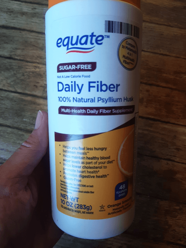 Equate Daily Fiber 100% Natural Psyllium Husk Multi-Health Daily Fiber Supplement
