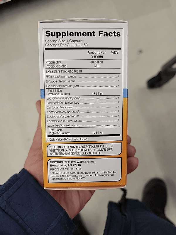 Equate Extra Care Probiotic Dietary Supplement