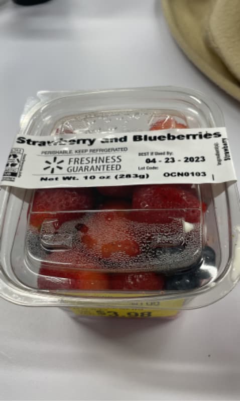 Freshness Guaranteed Strawberry And Blueberries