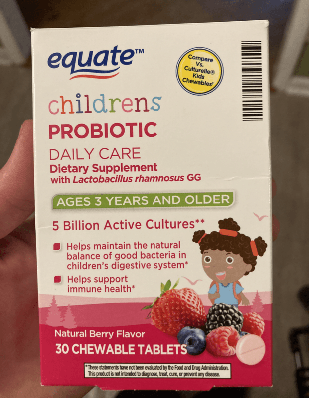 Equate Natural Berry Flavor Childrens Probiotic Ages 3 Years And Older