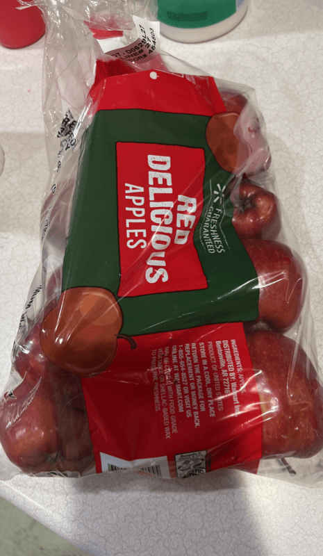 Freshness Guaranteed Red Delicious Apples