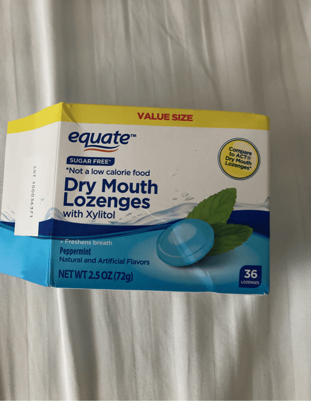 Equate Sugar Free Dry Mouth Lozenges With Xylitol