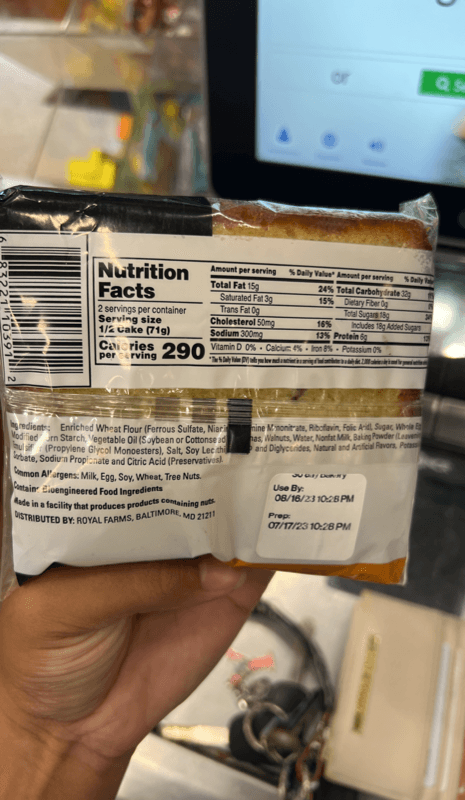 Royal Farms Banana Nut Pound Cake