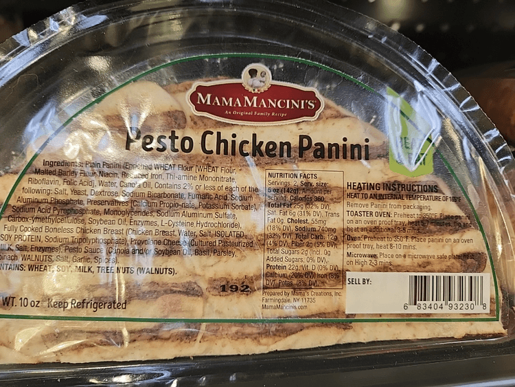 Mamamancini'S Pesto Chicken Panini