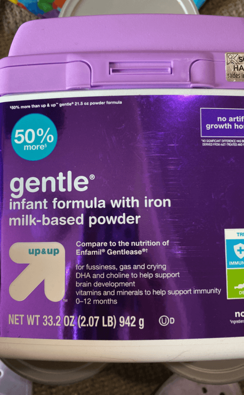 Gentle Infant Formula With Iron Milk-Based Powder