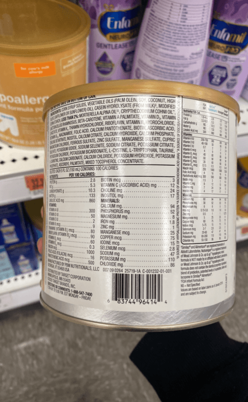 Up & Up Hypoallergenic Infant Formula Powder With Iron