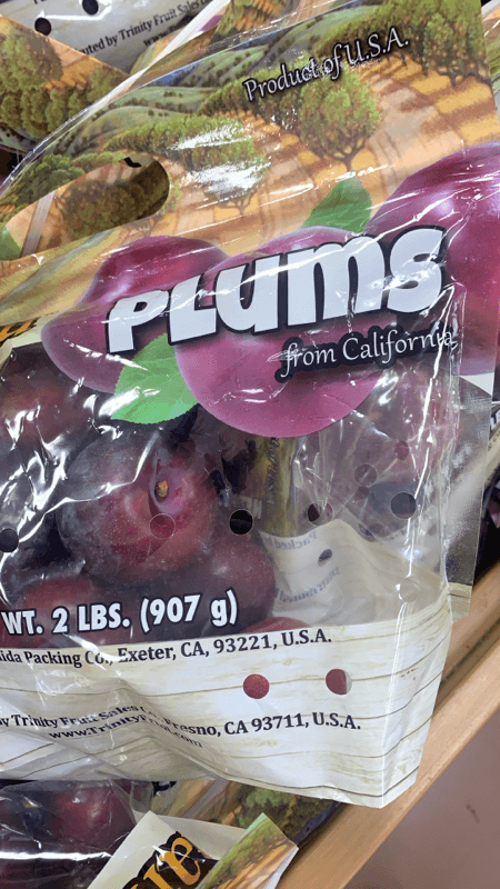 Farm 2 You Plums From California