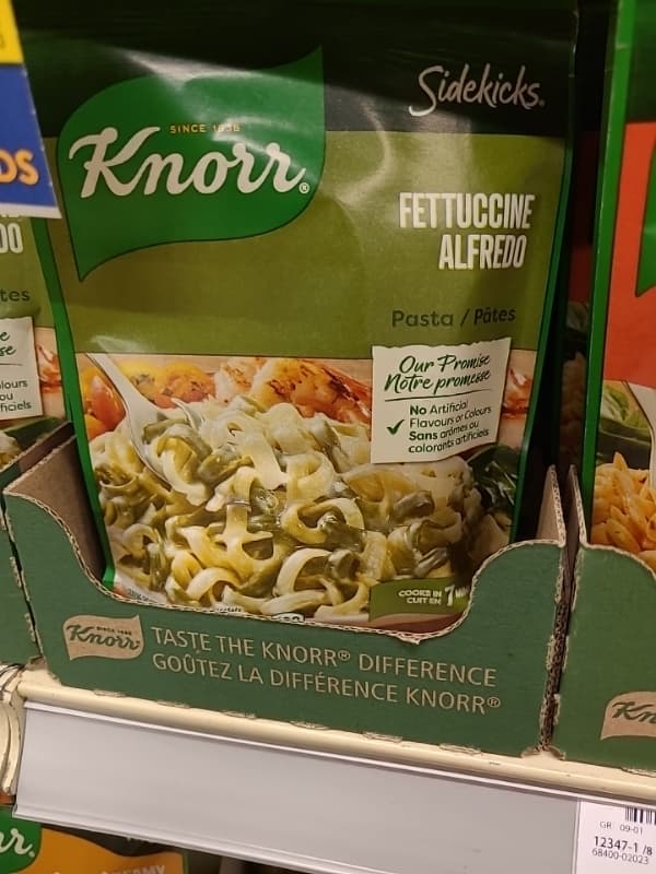 Knorr Sidekicks Fettuccine Alfredo Pasta