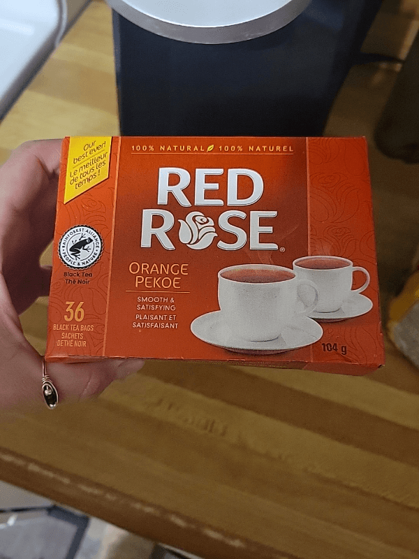 Red Rose Orange Flavored Black Tea