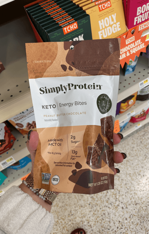 Simply Protein Keto Energy Bites Peanut Butter Chocolate