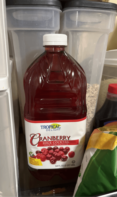 Tropical Delight Cranberry Juice Cocktail From Concentrate