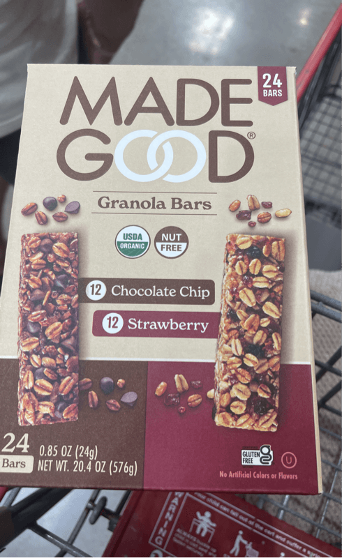 Made Good Chocolate Chip And Strawberry Granola Bars