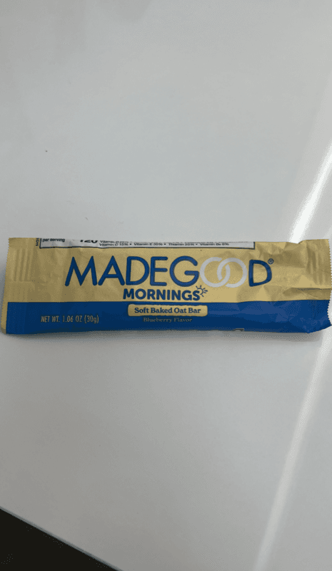 Madegood Mornings Soft Baked Oat Bar Blueberry Flavor