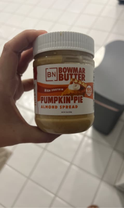 Bn Bowmar Butter Pumpkin Pie Almond Spread