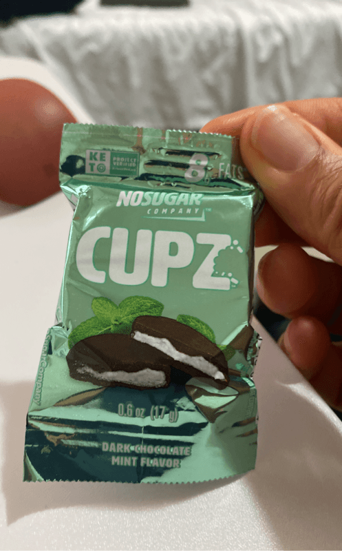 No Sugar Company Cupz Dark Chocolate Mint Flavor