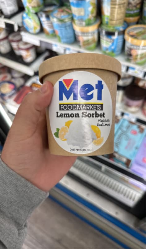 Met Foodmarkets Lemon Sorbet