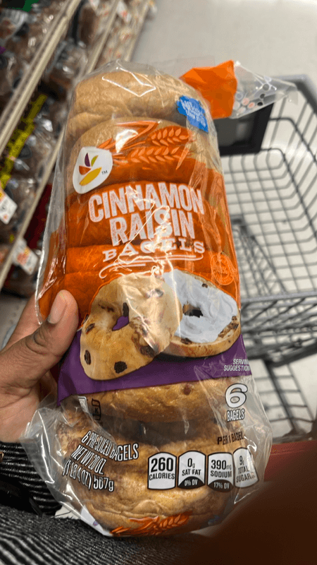 Our Brand Cinnamon Raisin Pre-Sliced Bagels