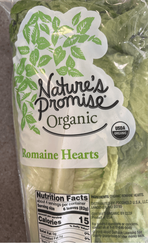 Nature'S Promise Organic Romaine Hearts