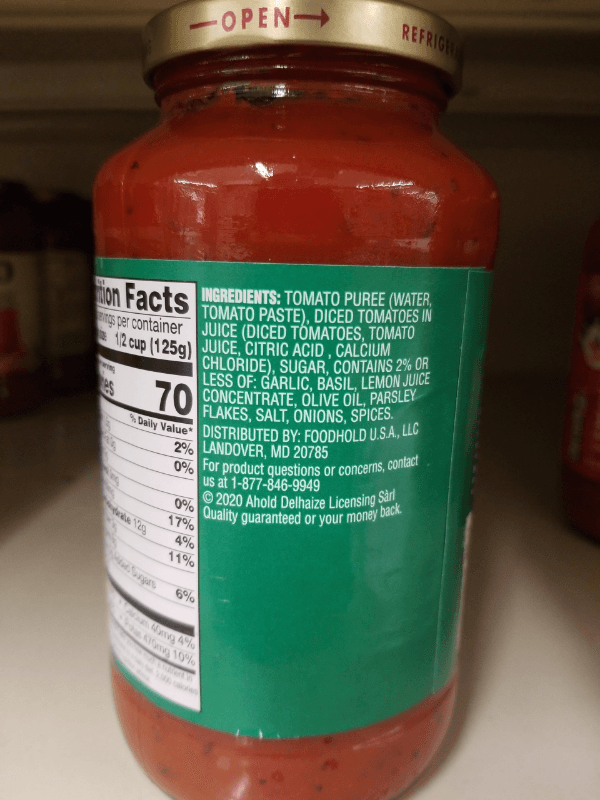 Stop & Shop Pasta Sauce Chunky Tomato & Basil