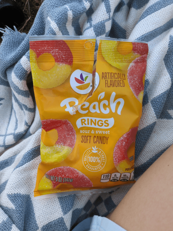 Stop & Shop Sour & Sweet Peach Rings Soft Candy