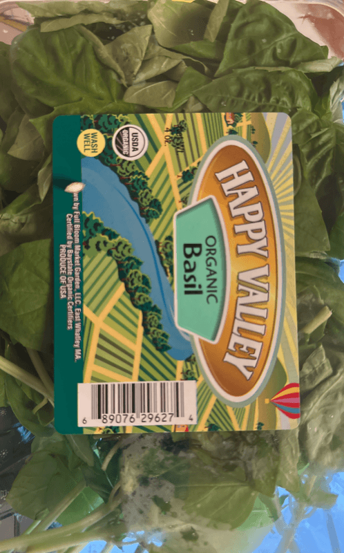 Happy Valley Organic Basil