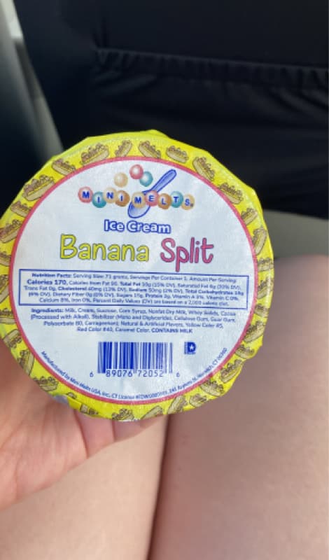 Mini Melts Banana Split Ice Cream