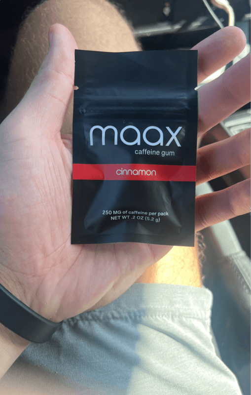Maax Cinnamon Caffeine Gum